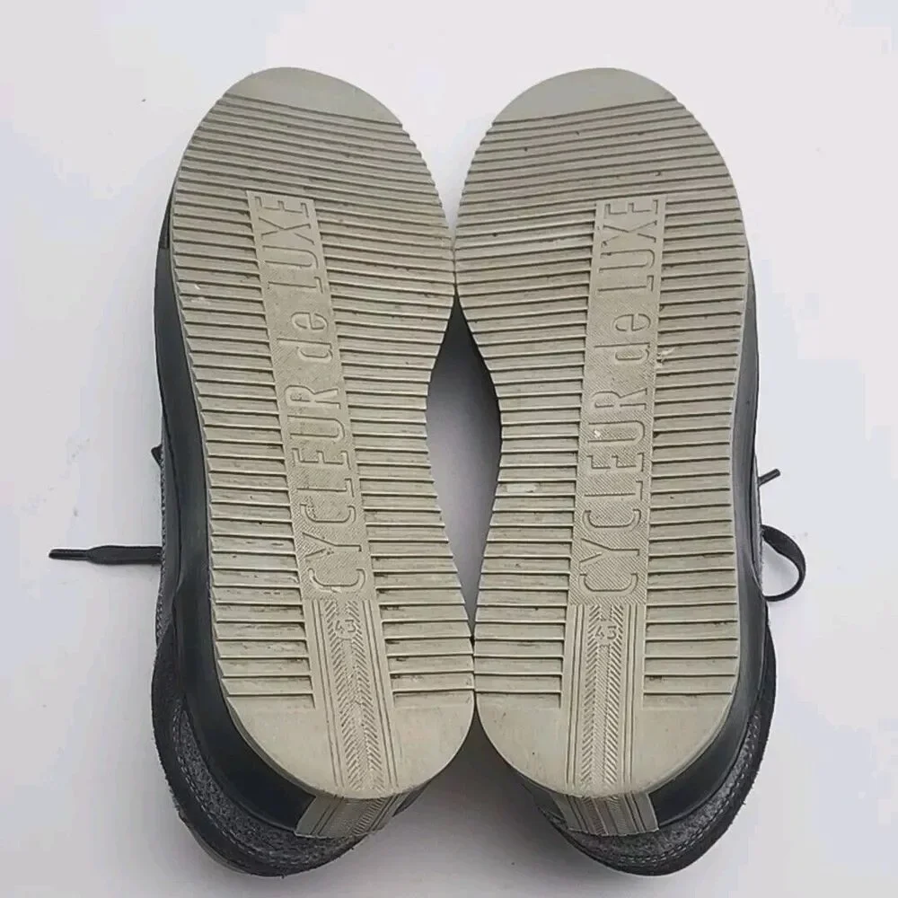 Cycleur de Luxe Sneakers Shoe Gray Wool Feel 1.25